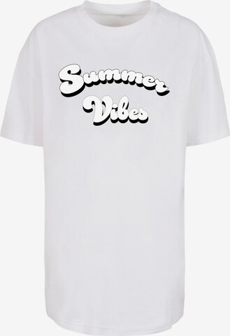 Merchcode Shirt 'Summer Vibes' in White: front