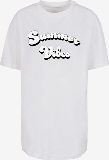 Merchcode T-shirt 'Summer Vibes' en noir / blanc, Vue avec produit