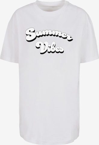 Merchcode Shirt 'Summer Vibes' in Wit: voorkant