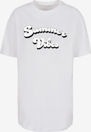 Merchcode T-shirt 'Summer Vibes' en noir / blanc, Vue avec produit
