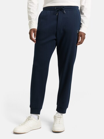 Effilé Pantalon TOM TAILOR DENIM en bleu : devant