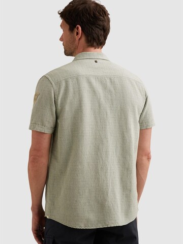 Coupe regular Chemise 'Shirt with short sleeves in cotton/linen' PME Legend en vert