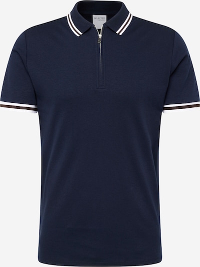 SELECTED HOMME T-Shirt 'Toulouse' en bleu nuit / blanc, Vue avec produit