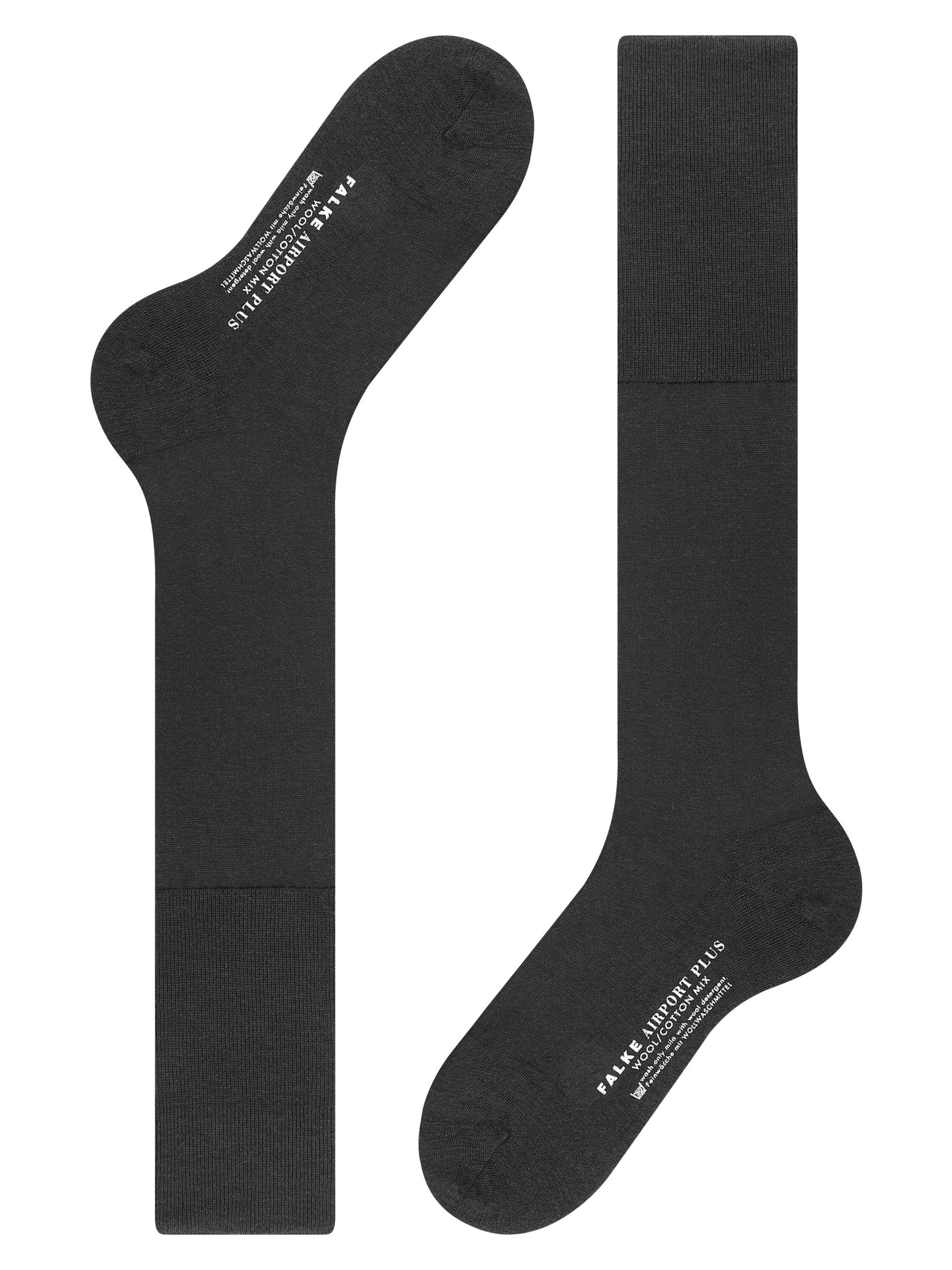 FALKE Knee High Socks 'Airport Plus' in Black