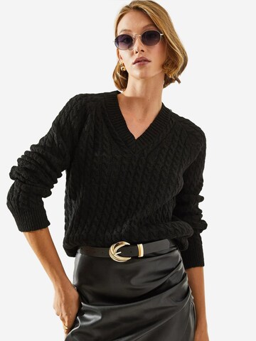 Pull-over 'Pullover' Bianco Lucci en noir : devant