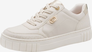 Baskets basses MARCO TOZZI en beige : devant