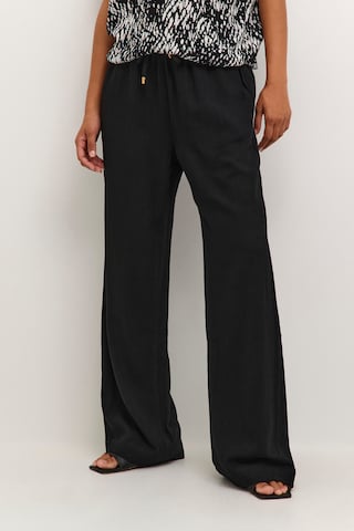 Kaffe Wide leg Pants 'Liny' in Black: front