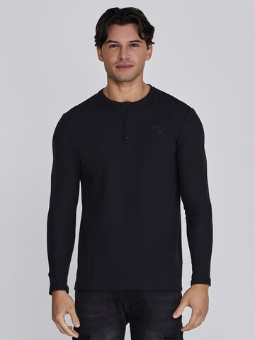T-Shirt SikSilk en noir : devant