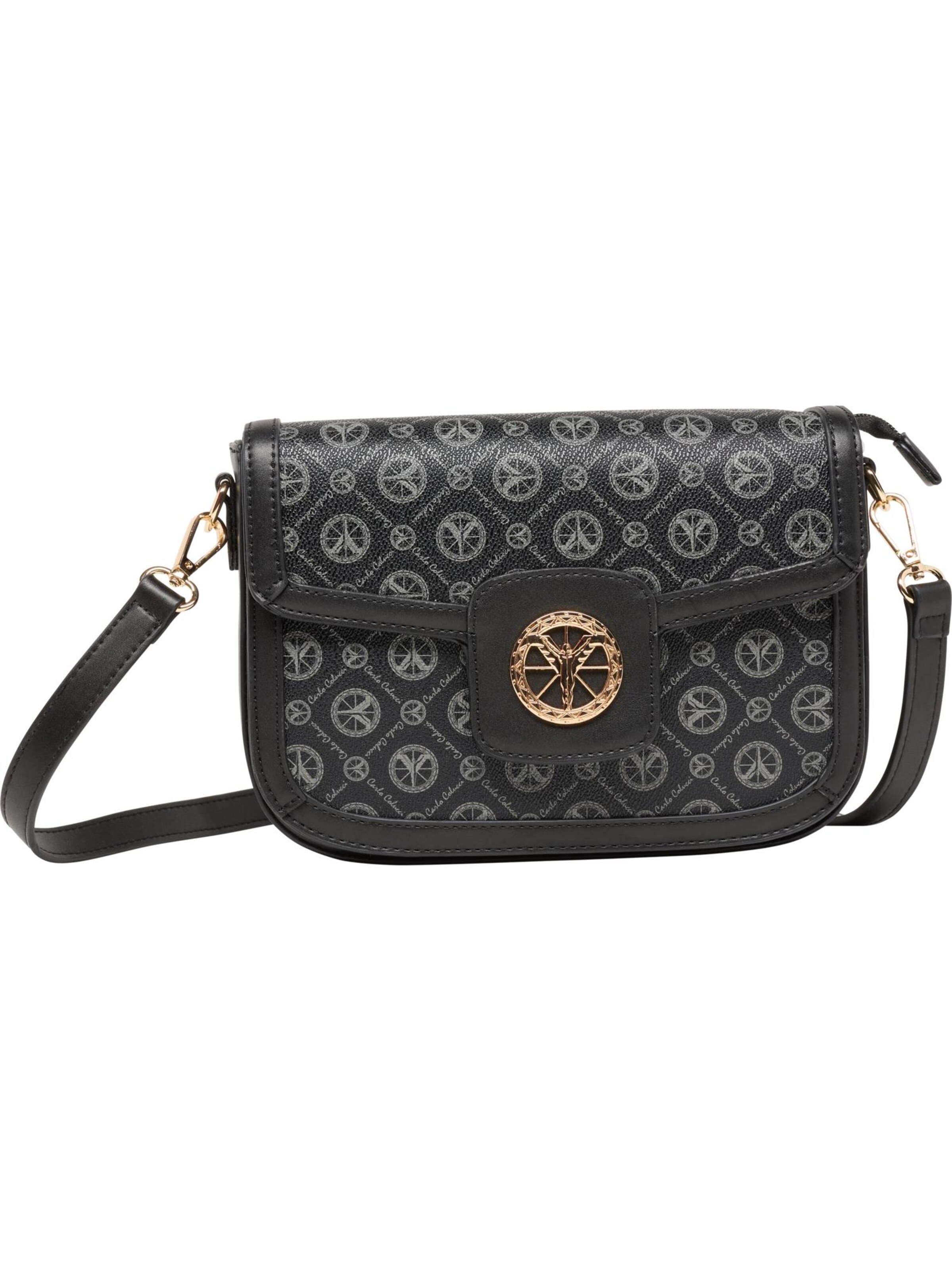 Carlo Colucci Tasche 'Del Giudice' in Schwarz: Vorderseite