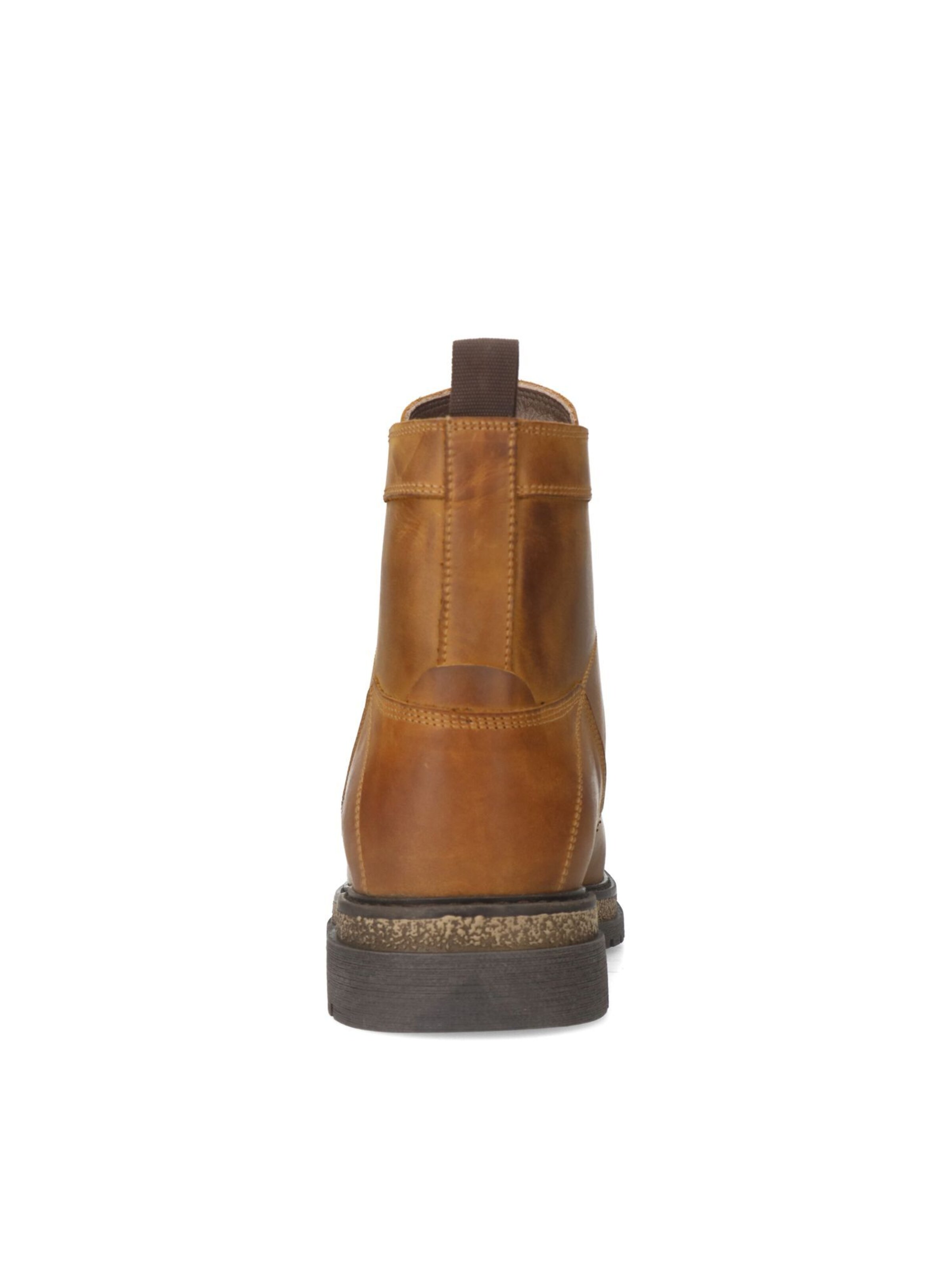 MANFIELD Lace-Up Boots in Brown