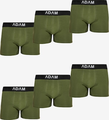 Adam Boxershorts '6er Pack' in Grün: Vorderseite
