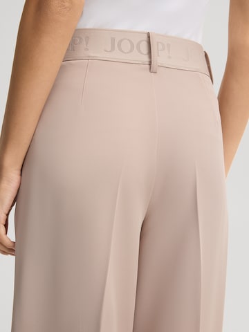 JOOP! Regular Trousers with creases in Beige
