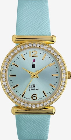 Montre à affichage analogique Lucardi en bleu : devant