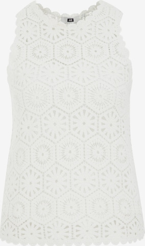 balta WE Fashion Megzta palaidinė be rankovių: priekis