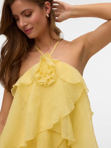 VERO MODA Festkjole 'VMDELILAH ' i gul