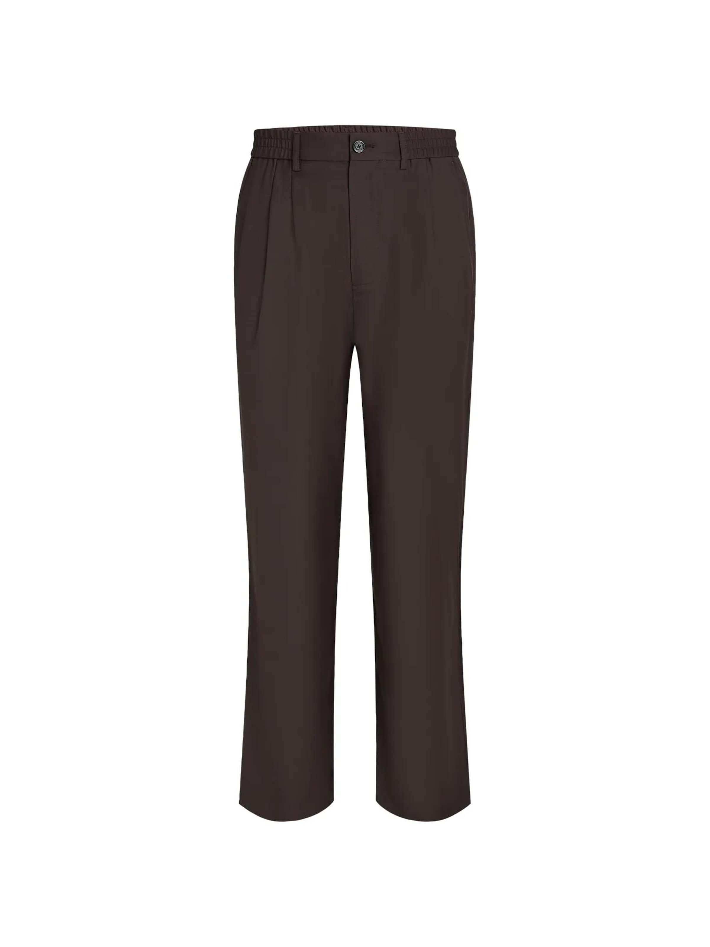 Karl Lagerfeld Regular Chino in Bruin: voorkant