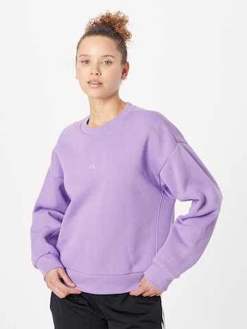 purpurinė ADIDAS SPORTSWEAR Sportinio tipo megztinis 'All Szn Fleece': priekis