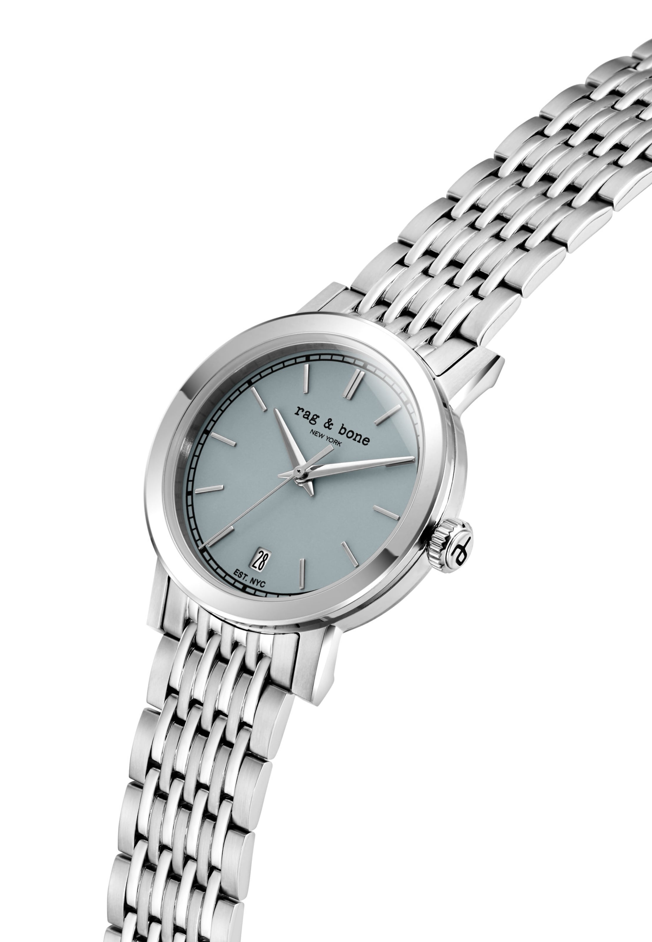 Montre à affichage analogique ' Reign ' rag & bone en argent