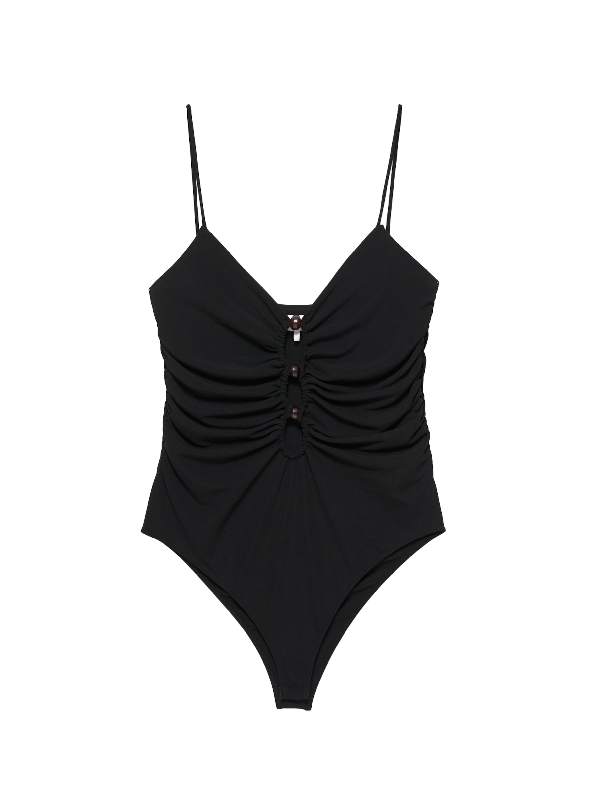 Pull&Bear Shirt bodysuit in XS in Black, Item view