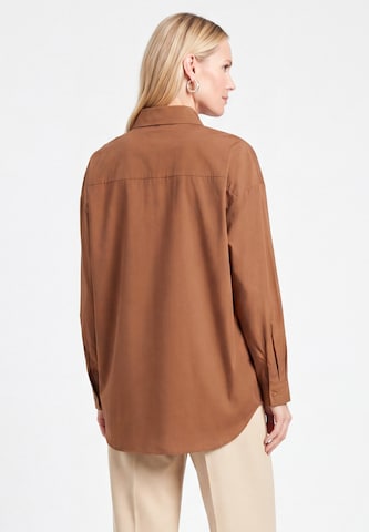 Chemisier usha WHITE LABEL en marron
