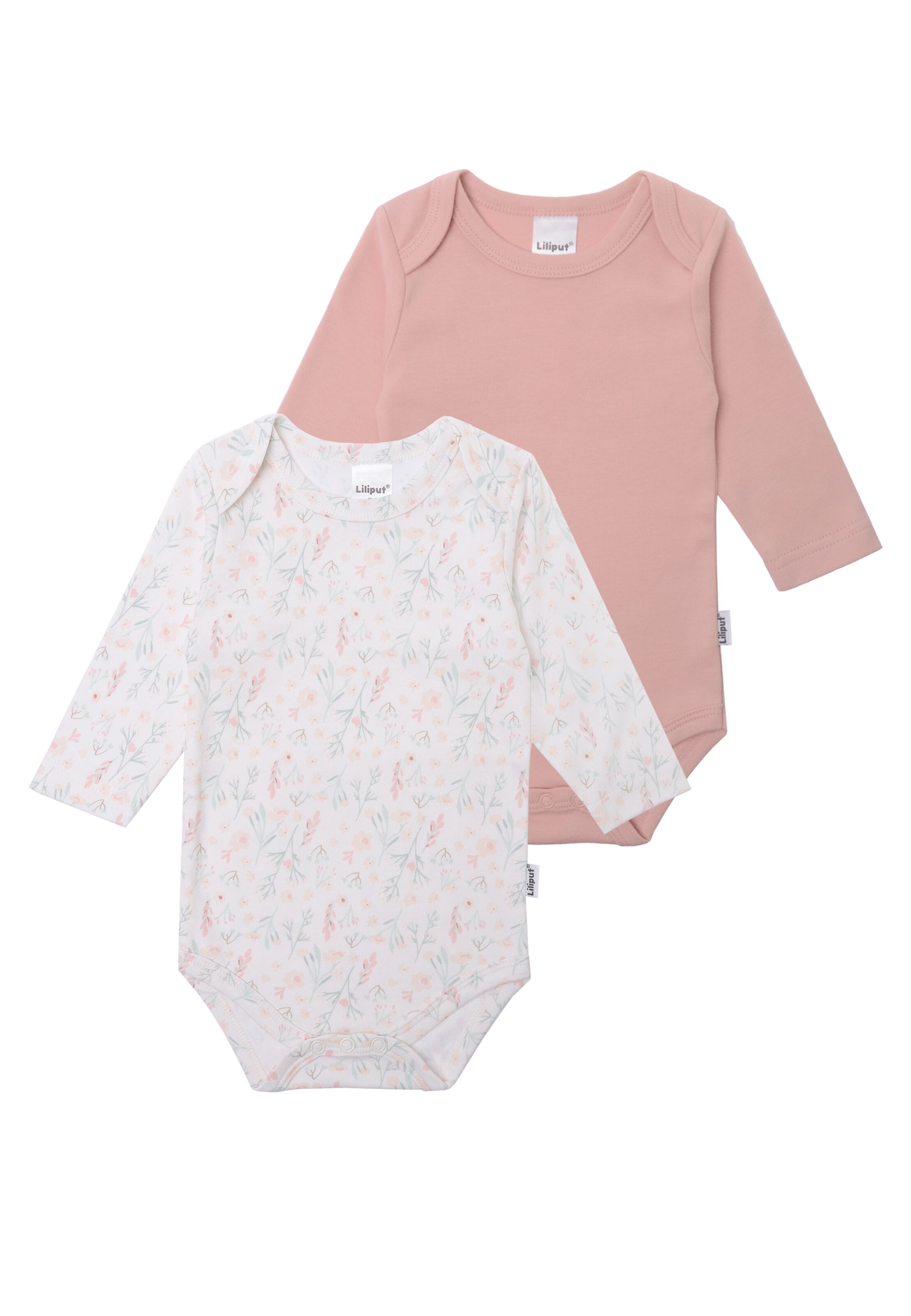LILIPUT Romper/Bodysuit 'Blümchen und rosé' in Pink: front