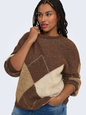 Pull-over 'CARNOEME' ONLY Carmakoma en marron