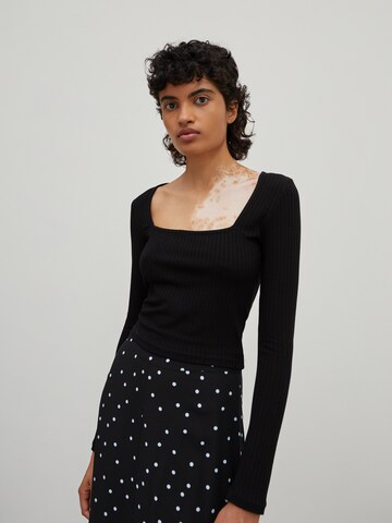 EDITED Shirt 'Tenley' in Black: front