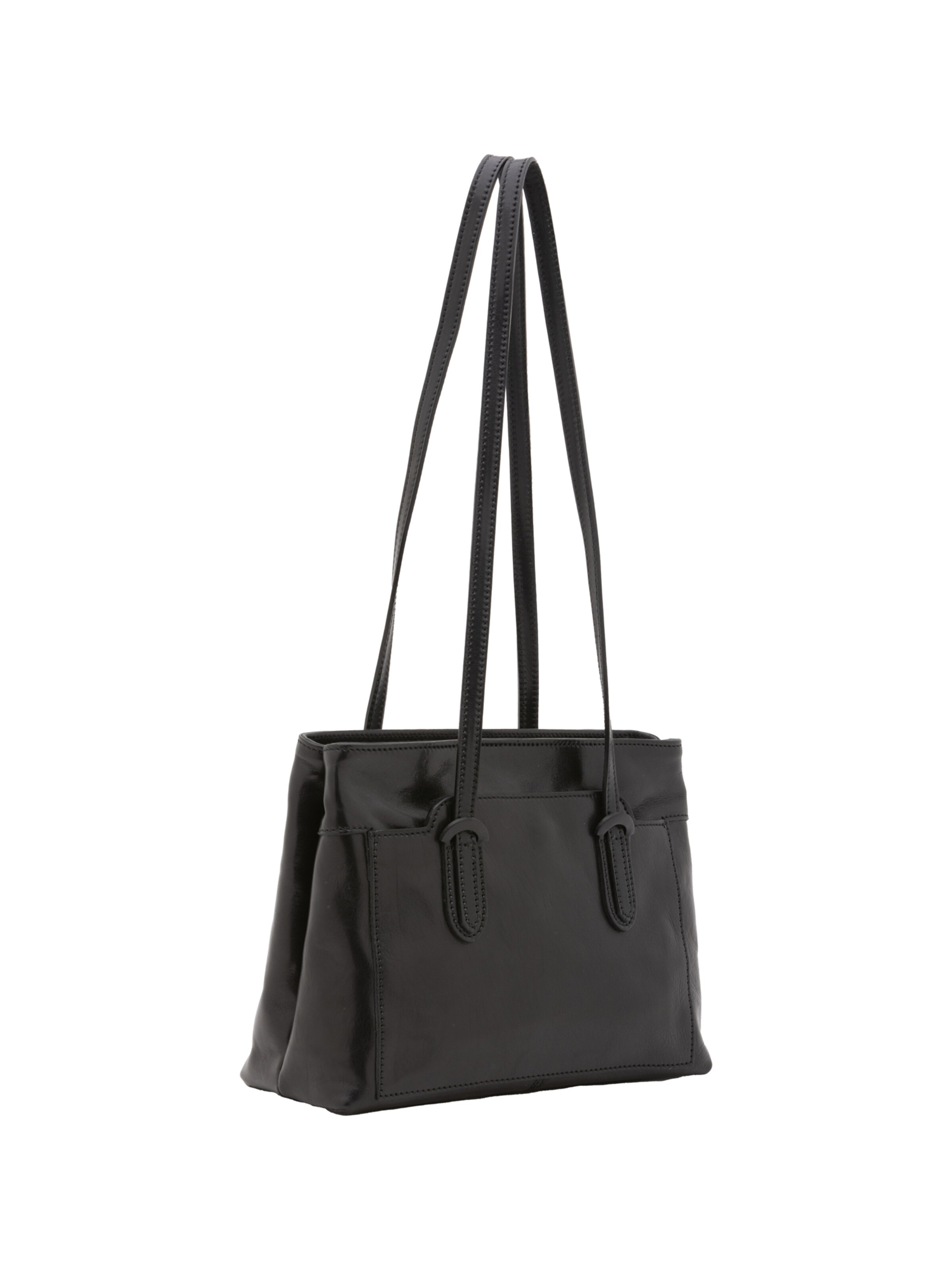 Borsa a spalla 'Borsa a Spalla Donna Vera Pelle Vacchetta - Chiusura Zip' di I Fratelli in nero