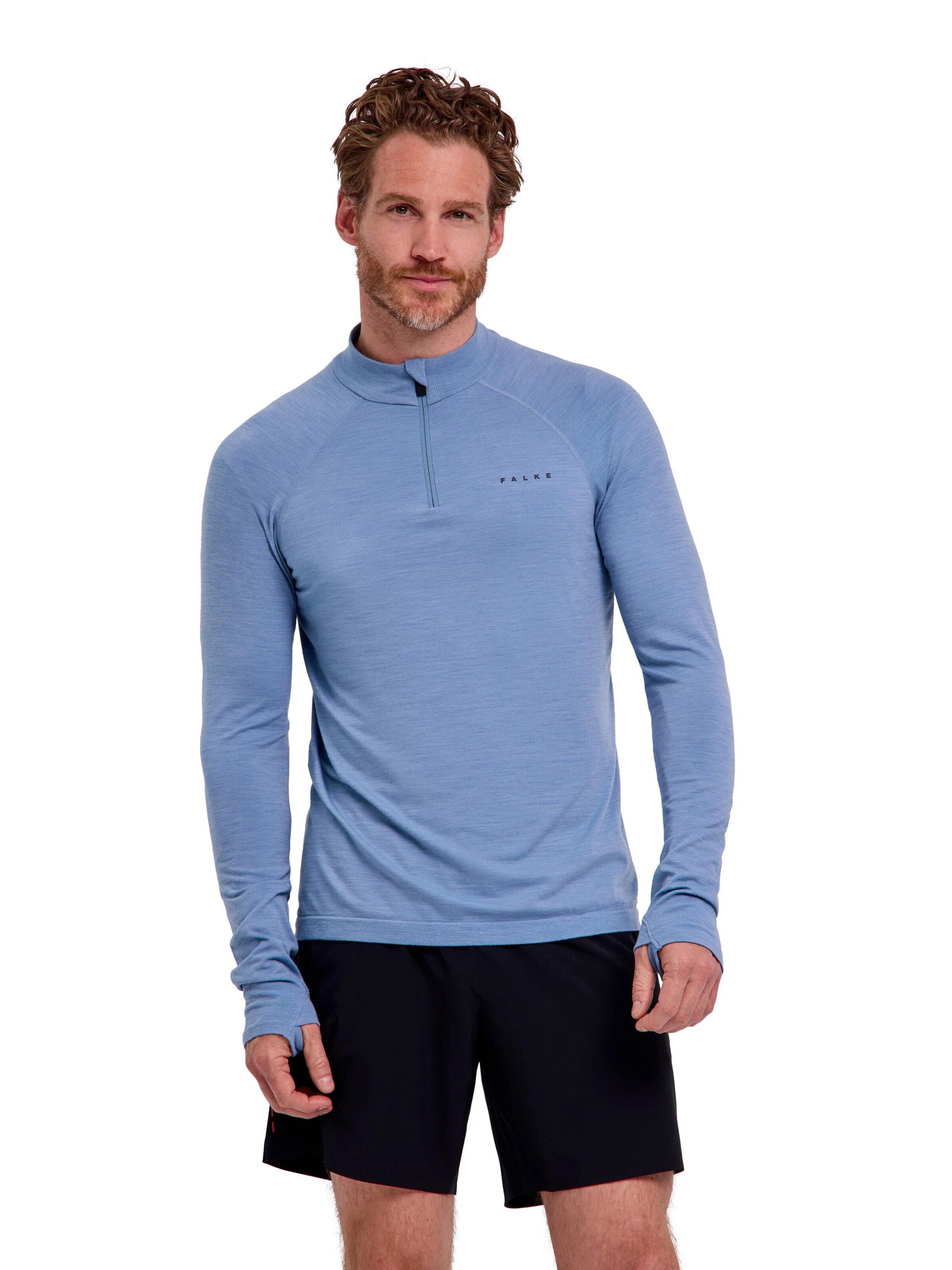 FALKE Funktionsshirt‌‌‌‌‌‌‌‌ in Blau: Vorderseite