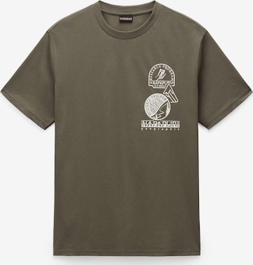 žalia NAPAPIJRI Marškinėliai 'FUNES': priekis