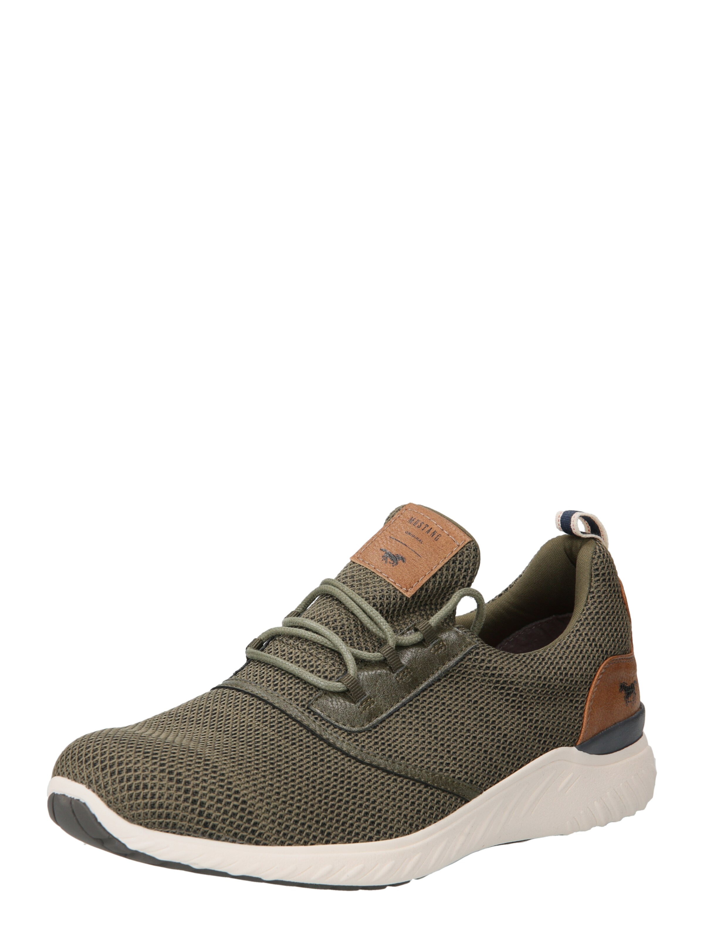 MUSTANG Platform trainers in Green: front