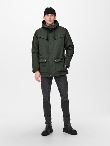 Only & Sons Tussenparka 'Cooper' in Groen