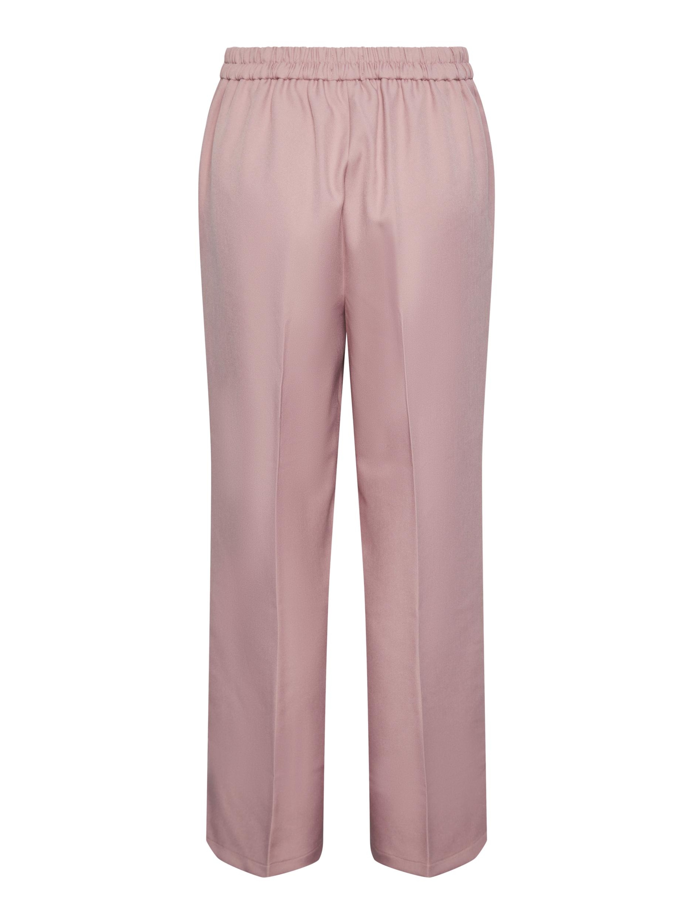 PIECES Loosefit Ráncos nadrág 'NEVA' - rózsaszín