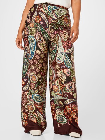 Nasty Gal Plus Wide leg Broek in Bruin: voorkant