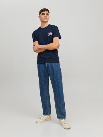 T-Shirt 'RACK' JACK & JONES en bleu