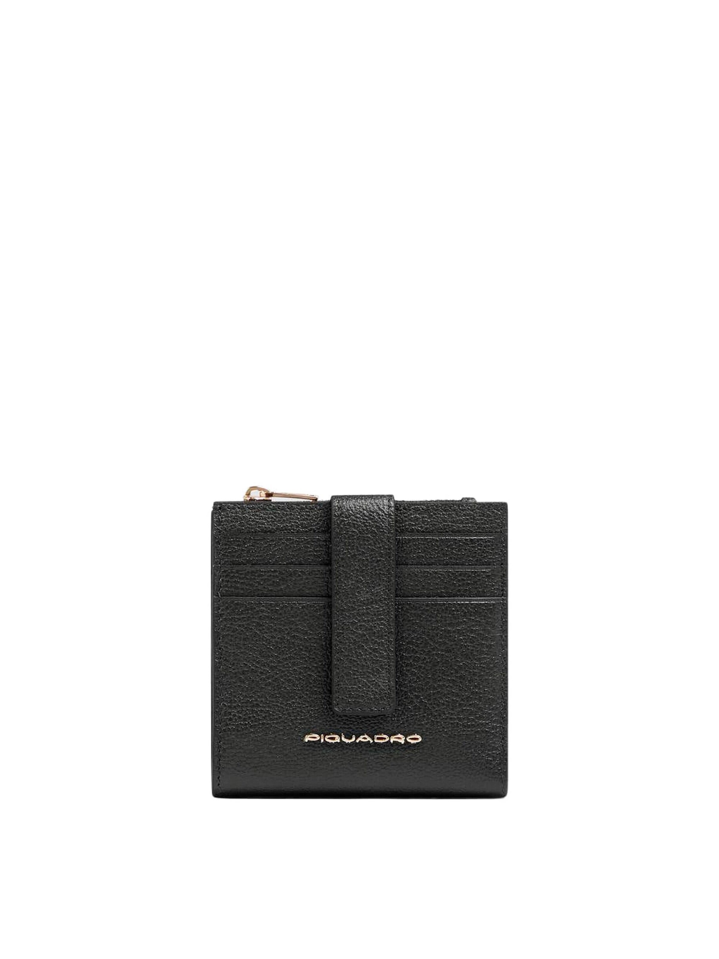 Piquadro Wallet in Black: front