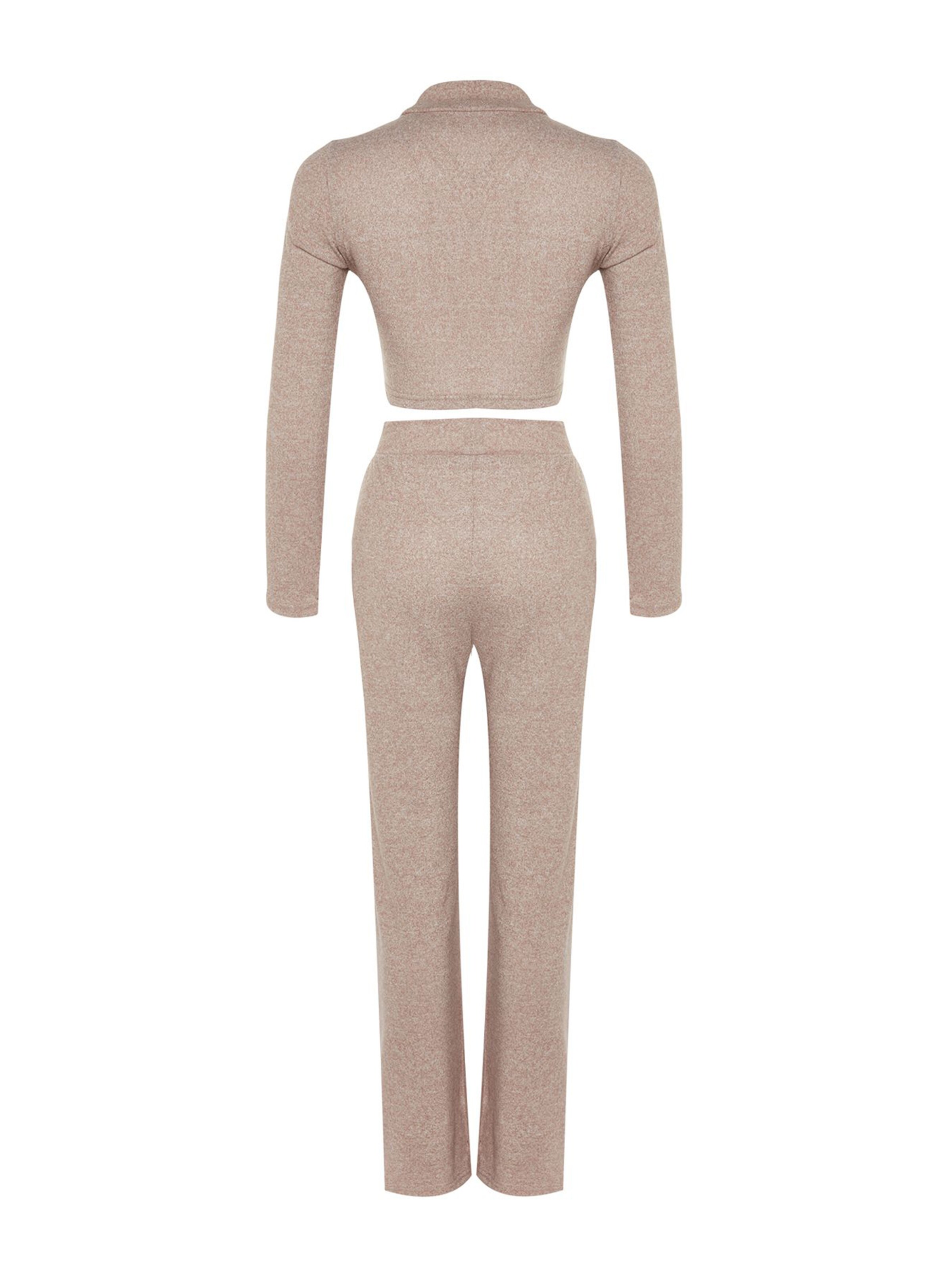 Trendyol - Calças de fato em bege