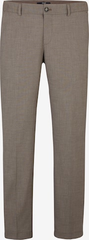 JOOP! Slim fit Pleated Pants in Brown: front