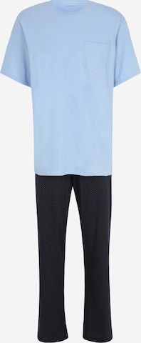 SCHIESSER Pyžamo dlouhé – modrá: přední strana