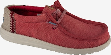 HEY DUDE Moccasin 'Hey Dude Wally Jute' in Red: front