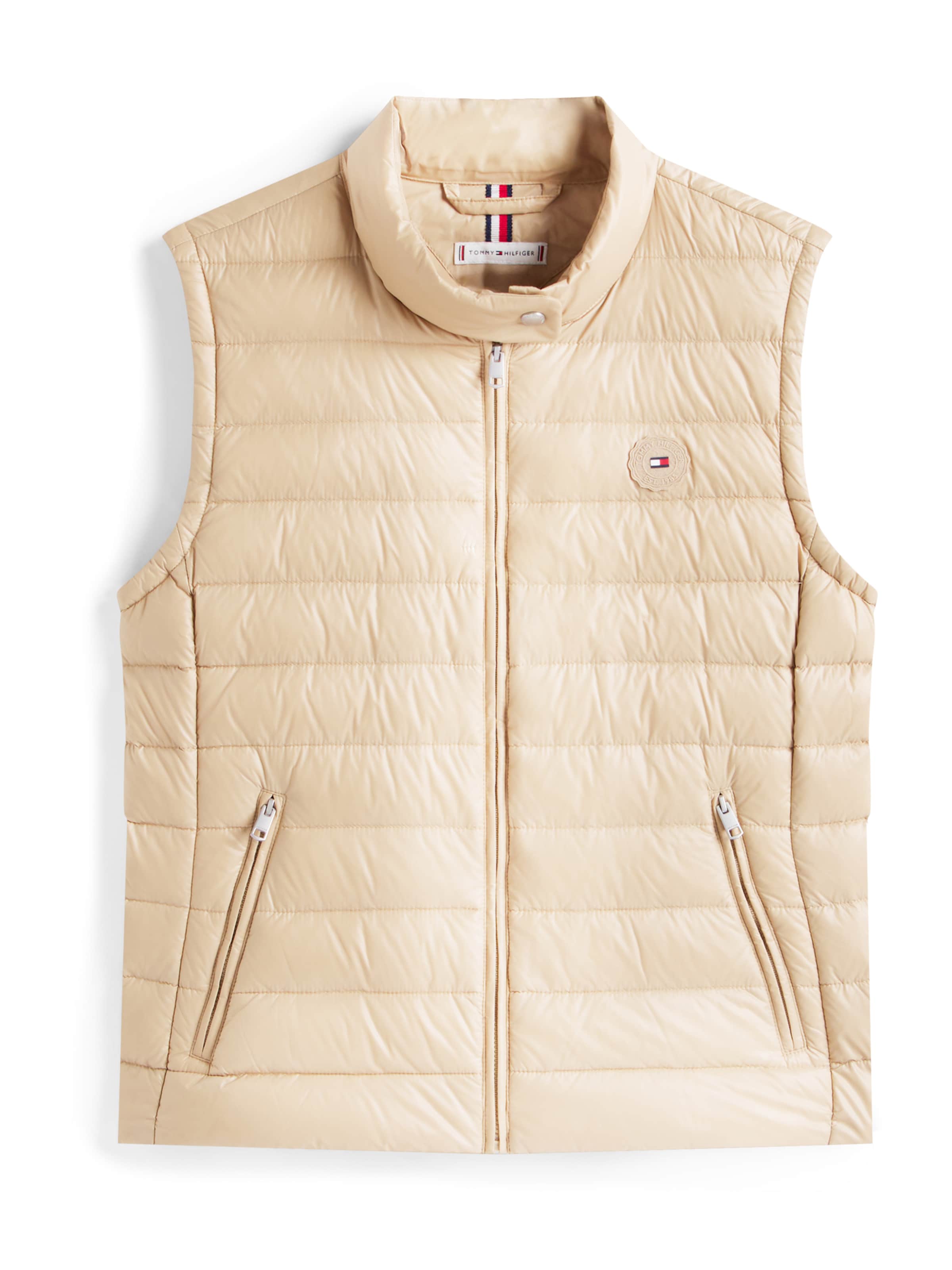 TOMMY HILFIGER Weste in Beige: Vorderseite