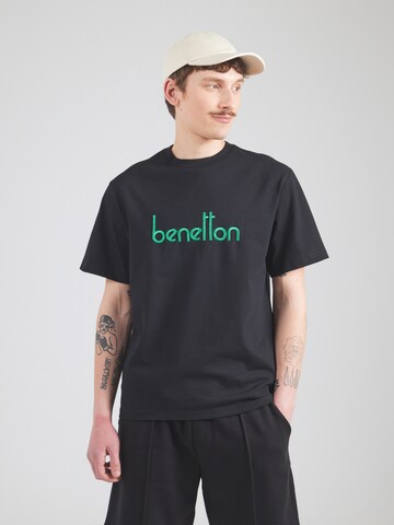melns UNITED COLORS OF BENETTON T-Krekls: no priekšpuses