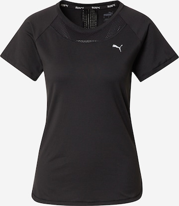 PUMA Performance Shirt 'Marathon' in Black: front