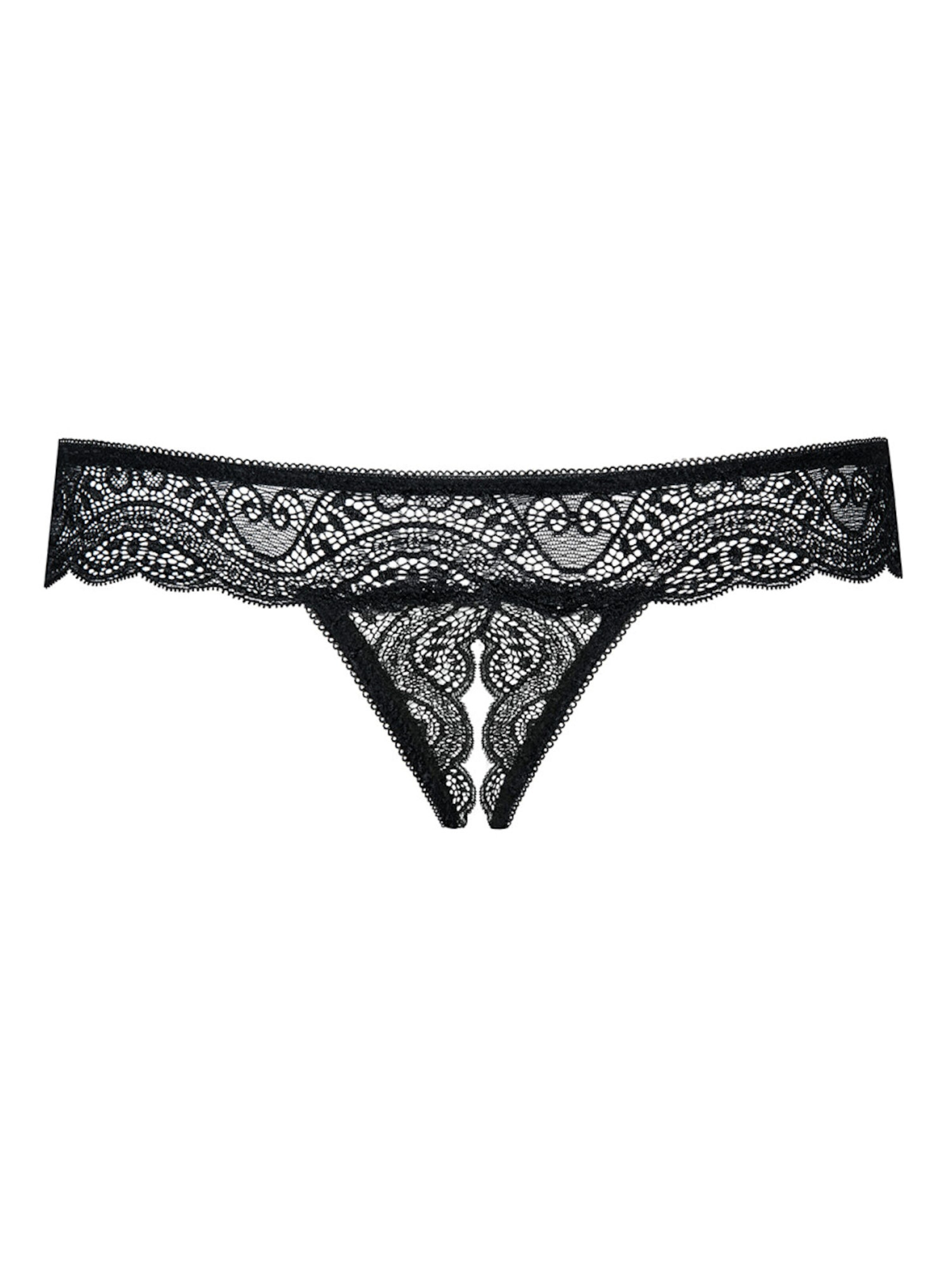 Obsessive String 'Miamor crotchless thong'‌‌‌‌‌‌‌‌‌ in Schwarz