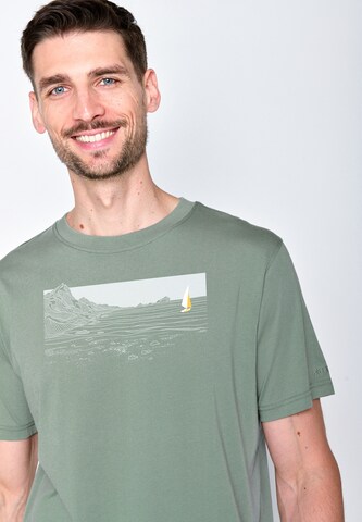 Maglietta 'Nature Cliffsail' di GREENBOMB in verde