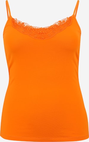 Vero Moda CurveTop 'INGRID' - narančasta boja: prednji dio