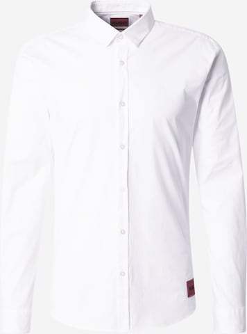 Slim fit Camicia 'Ero3' di HUGO in bianco: frontale