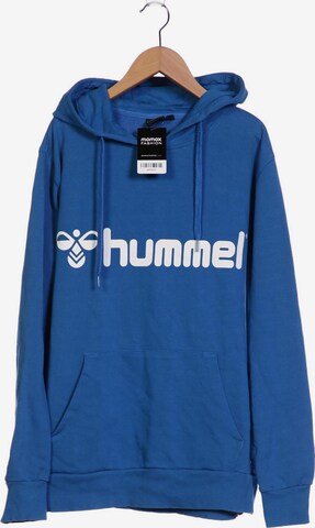Hummel Sweatshirt & Zip-Up Hoodie in M in Blue: front