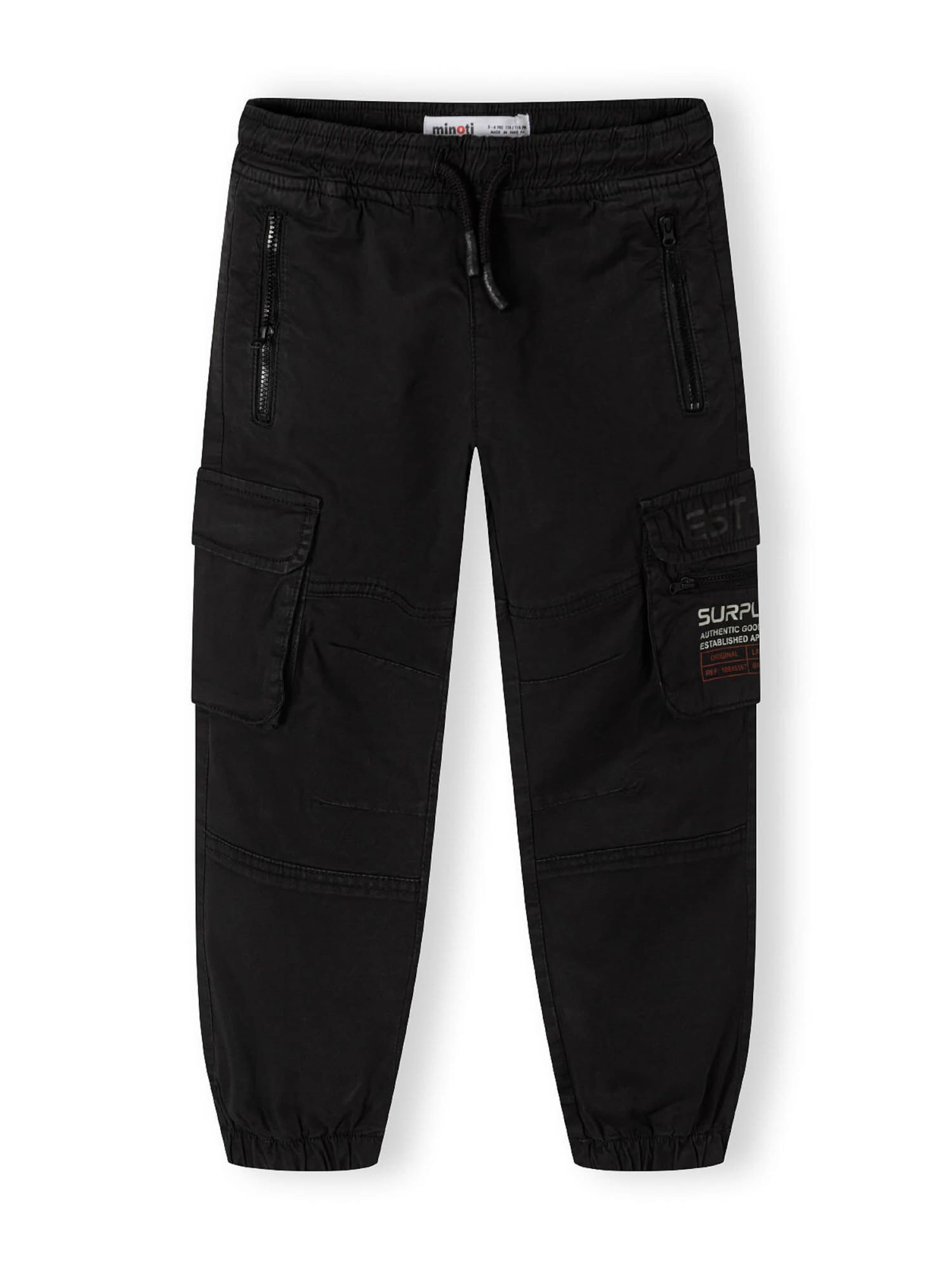 MINOTI - Tapered Pantalón en negro: frente