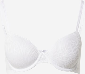 Invisible Soutien-gorge Calvin Klein Underwear en blanc : devant